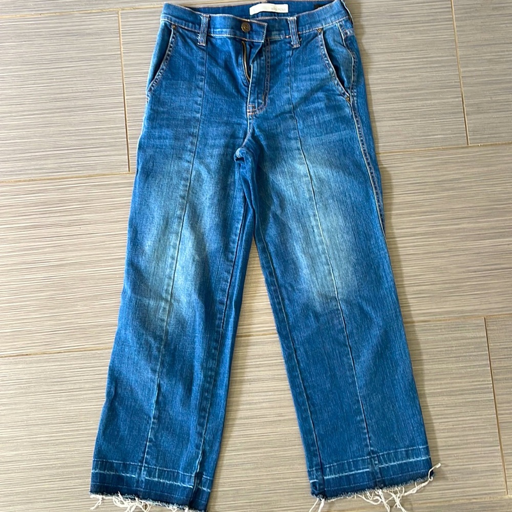 Cropped Wide Leg Jean